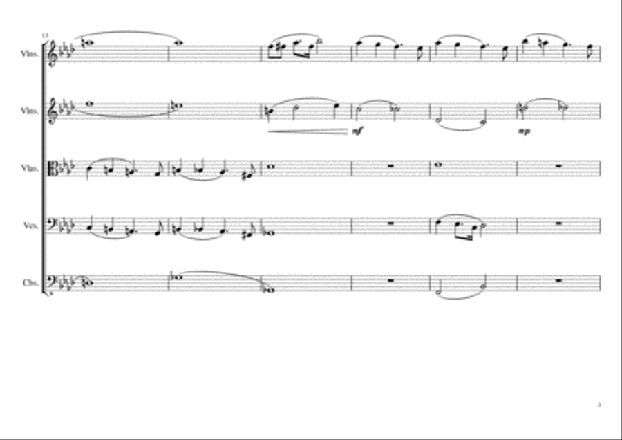 Empty Spaces (version II) String Orchestra scores gallery preview page 3