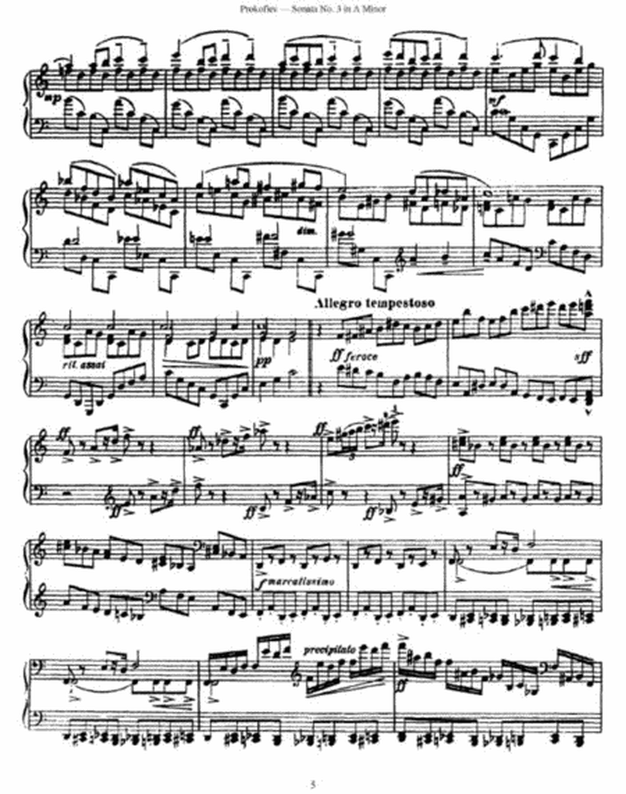 Sergei Prokofiev - Sonata No. 3 in A Minor