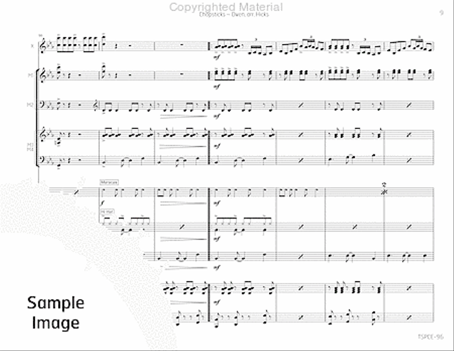 Chopsticks Percussion Ensemble scores gallery preview page 14