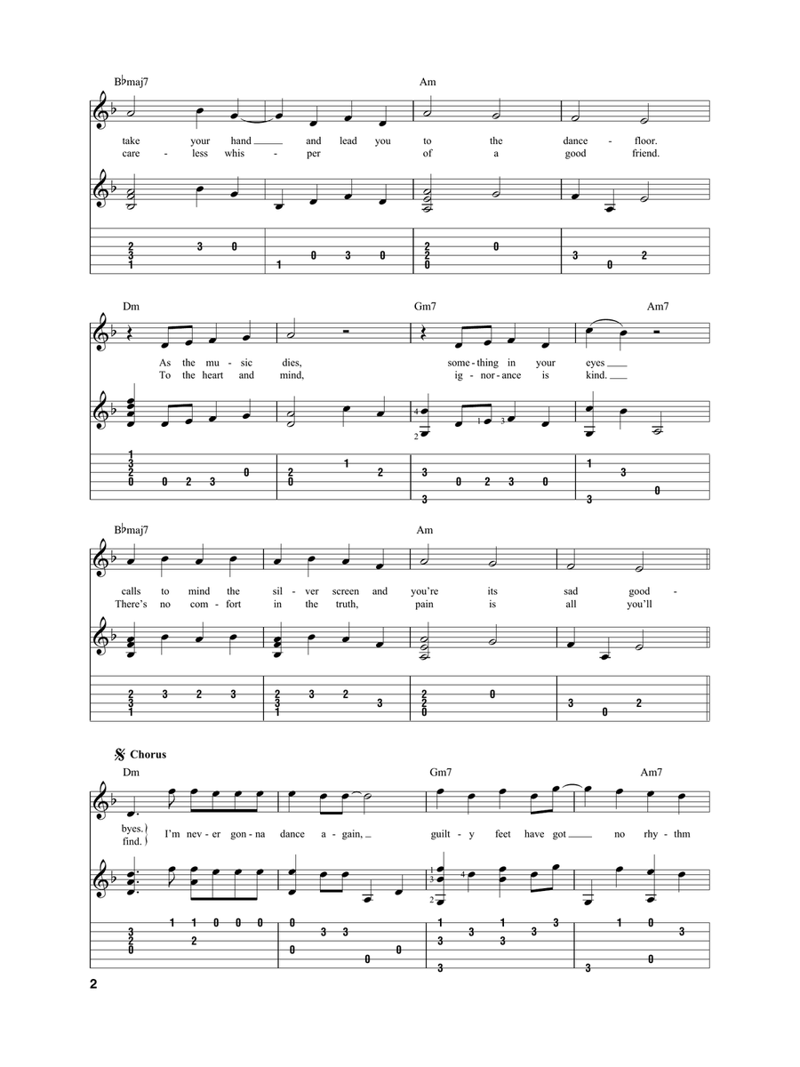 Careless Whisper Careless Whisper Acoustic Guitar scores gallery preview page 2