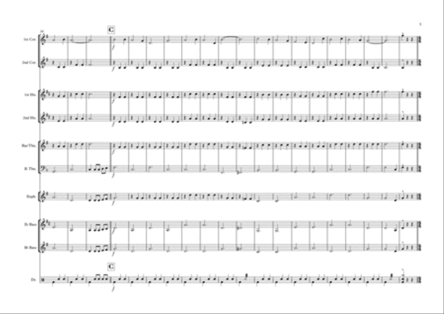 Dare on, Daniel Brass Ensemble scores gallery preview page 3