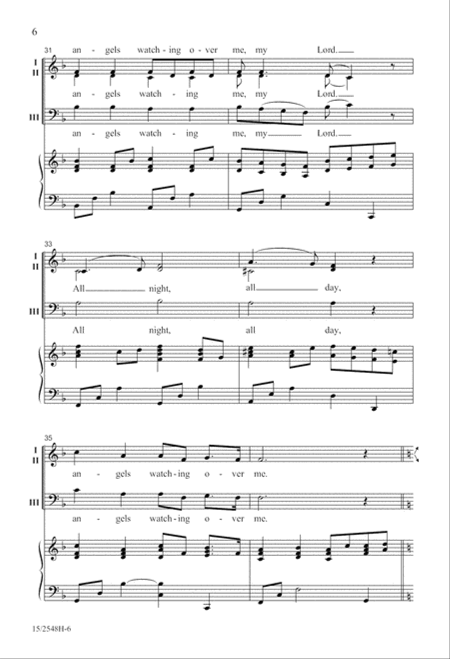 Angels Watching Over Me Angels Watching Over Me 3-Part scores gallery preview page 6