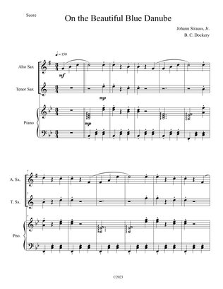 The Blue Danube (Alto and Tenor Sax Duet with Piano Accompaniment)