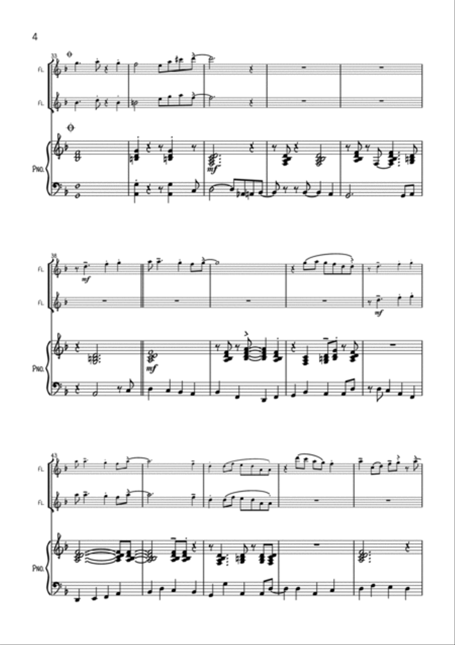 We Three Kings Woodwind Duet scores gallery preview page 4