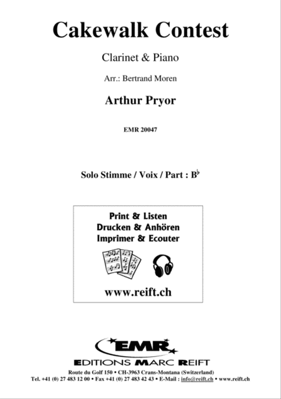 Cakewalk Contest Clarinet Solo scores gallery preview page 2