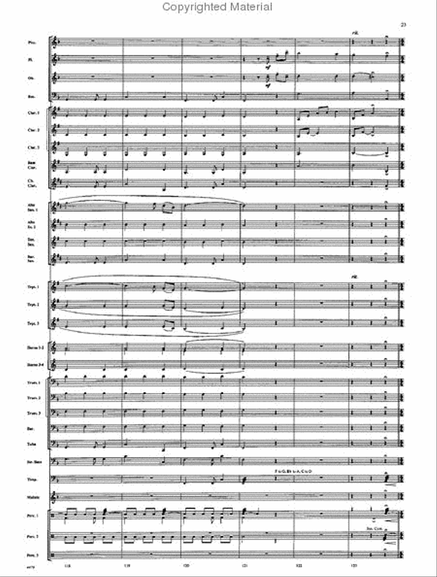 American Folk Fantasia Concert Band scores gallery preview page 24