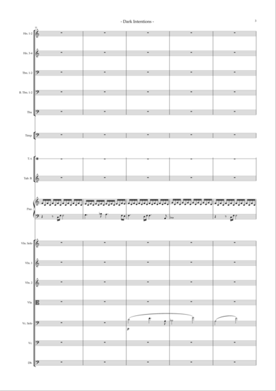Dark Intentions Dark Intentions Full Orchestra scores gallery preview page 3