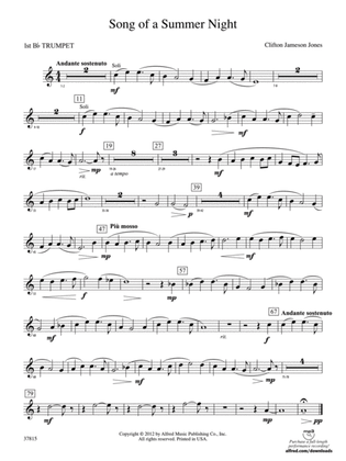 Song of a Summer Night: 1st B-flat Trumpet