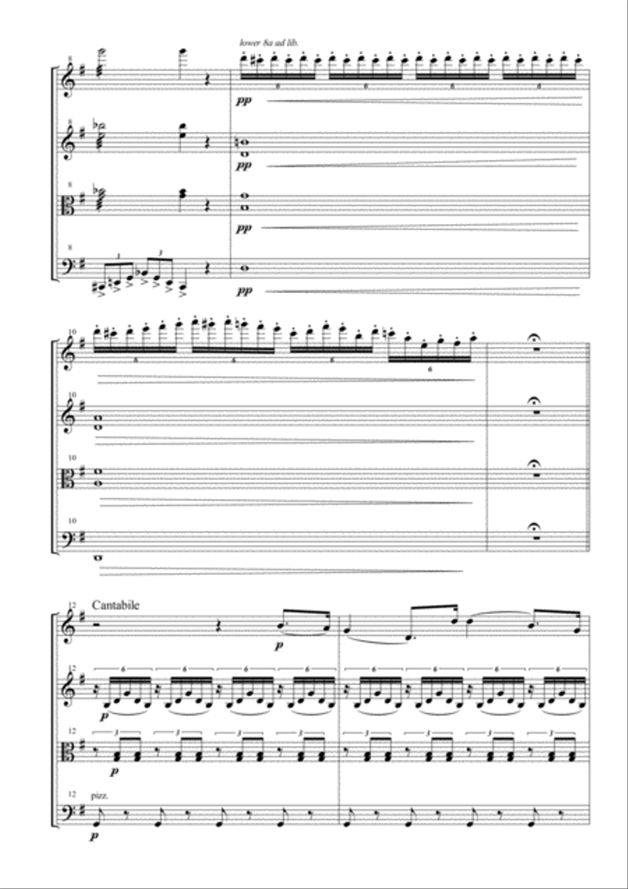 Choir of the Jewish Slaves for String Quartet Choir of the Jewish Slaves for String Quartet Choir scores gallery preview page 2