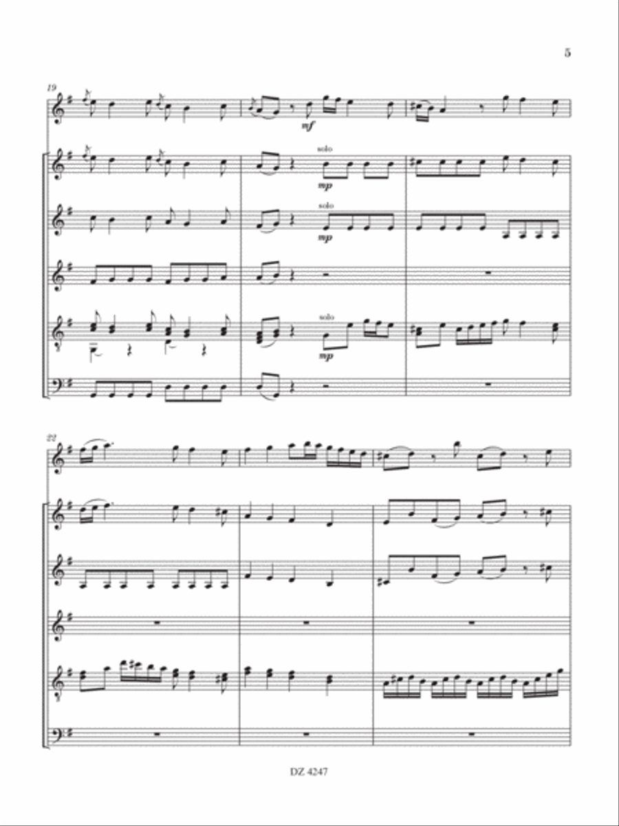 Concerto in Sol Maggiore Orchestra scores gallery preview page 6