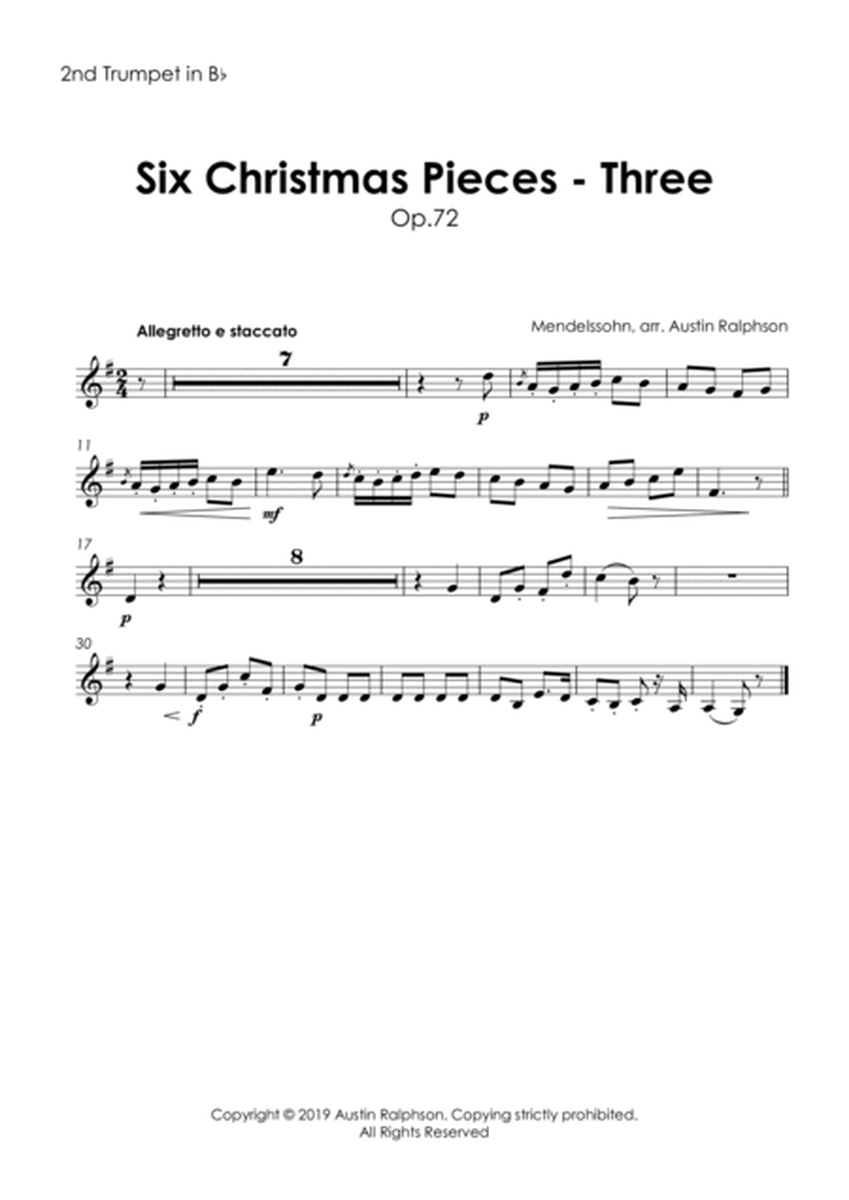 Six Christmas Pieces (Sechs Kinderstücke für das Pianoforte) Op.72: Number 3 of 6 - brass quintet image number null
