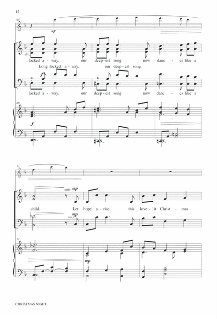 Christmas Night 4-Part scores gallery preview page 12