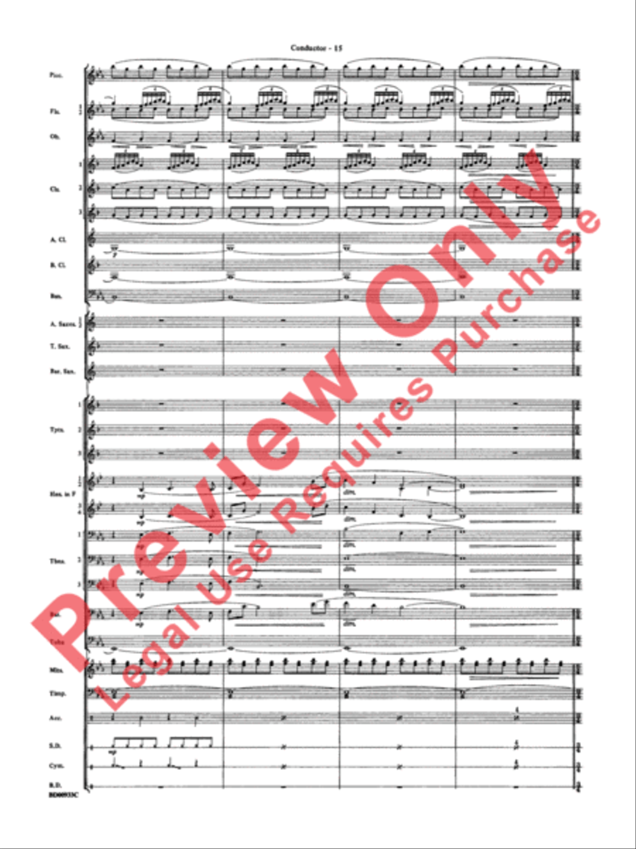 Symphonic Festival Concert Band scores gallery preview page 18