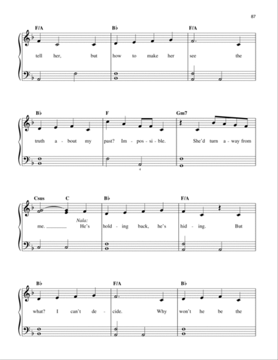 Can You Feel The Love Tonight (from The Lion King: Broadway Musical) Easy Piano scores gallery preview page 4