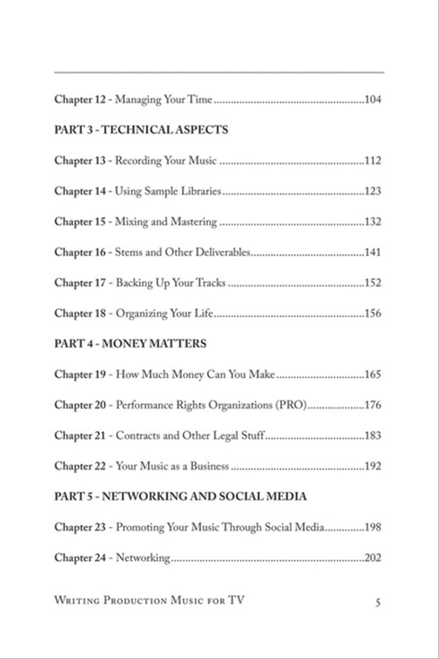 Writing Production Music for TV Collection / Songbook scores gallery preview page 3