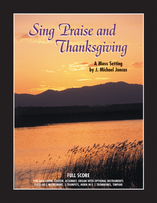Book cover for Sing Praise and Thanksgiving Mass-Full Score (revised)