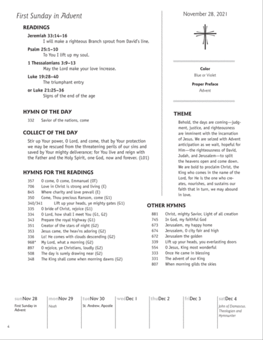 Worship Planning Book: Year C 2022 Sacred scores gallery preview page 4