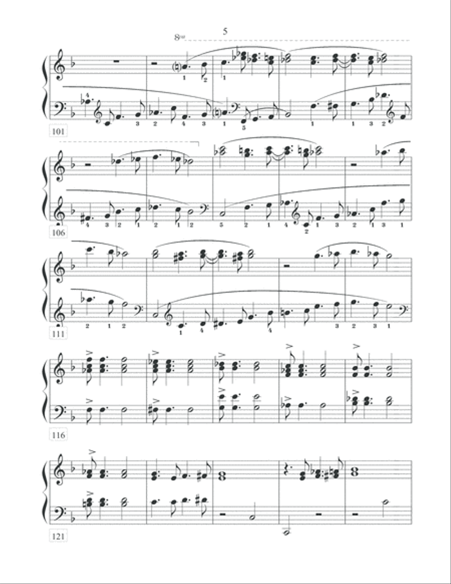 Breezy Rider Rag Piano Solo scores gallery preview page 5