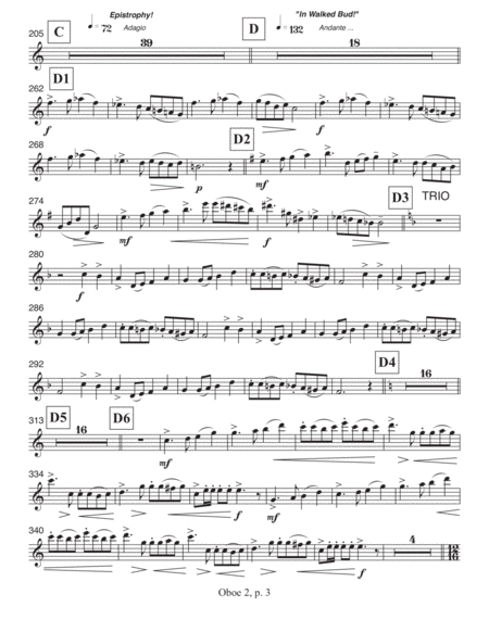 Concerto for Orchestra, opus 111 (2005) Oboe part 2