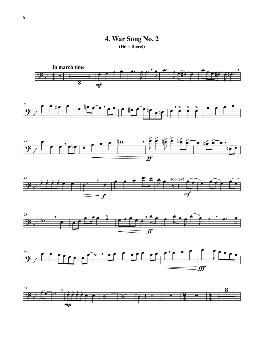 Four Songs for Euphonium & Piano Euphonium scores gallery preview page 6