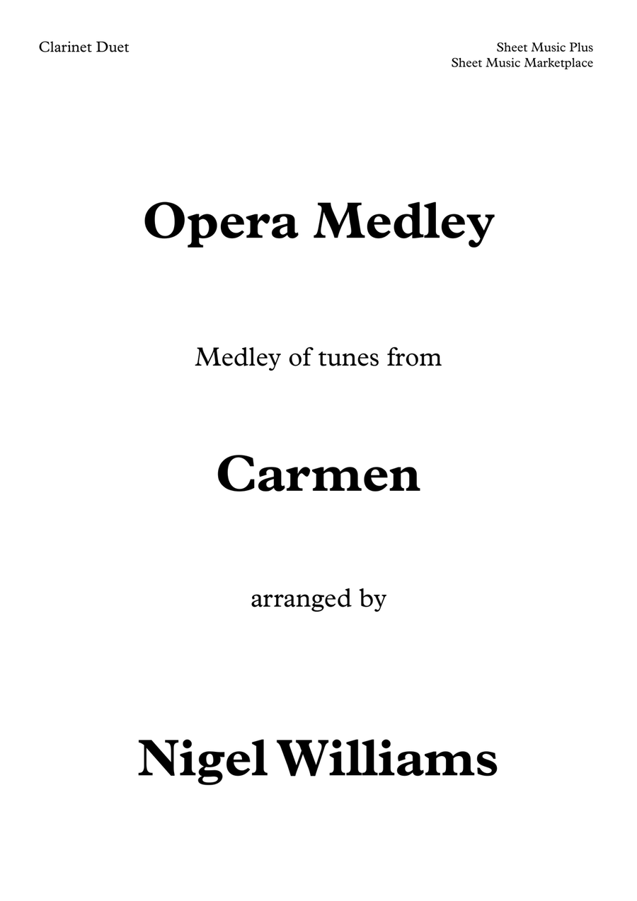 Carmen, Opera Medley, for Clarinet Duet Clarinet Duet scores gallery preview page 2