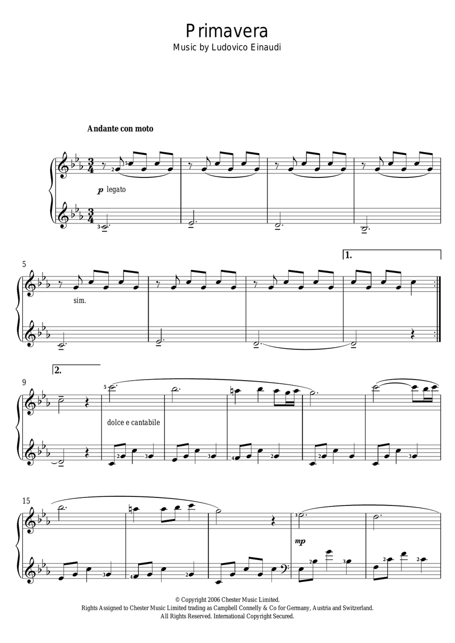 Primavera Voice scores gallery preview page 1
