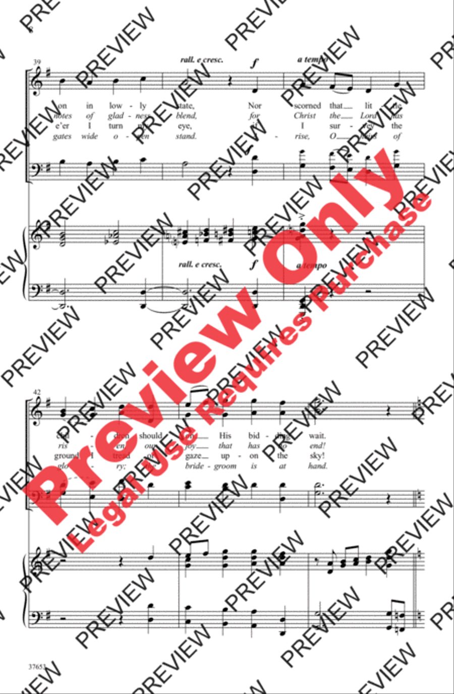 Hosanna, Loud Hosanna Hosanna, Loud Hosanna 4-Part scores gallery preview page 8