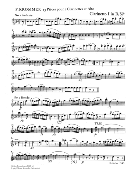 13 pieces for 2 clarinets and viola