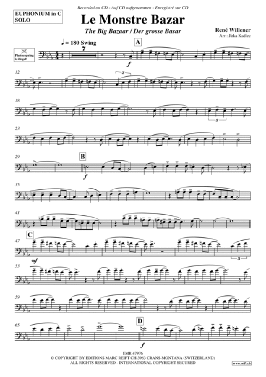 Le Monstre Bazar Euphonium scores gallery preview page 4