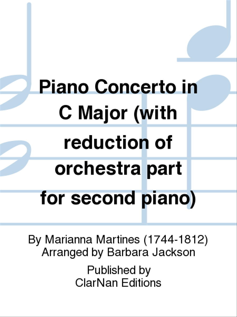 Piano Concerto in C Major (with reduction of orchestra part for second piano) Piano Solo scores gallery preview page 1