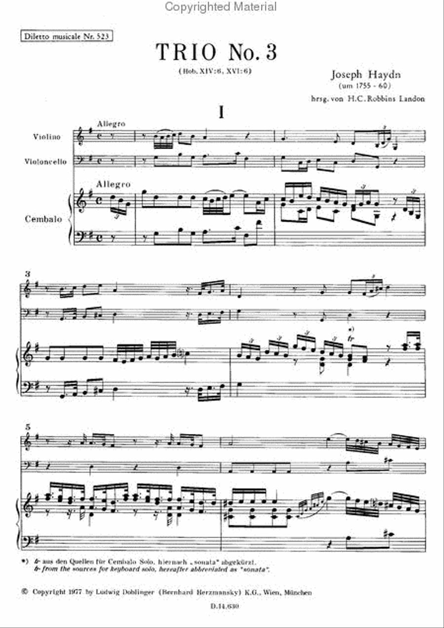 Klaviertrio Nr. 3 G-Dur Piano Trio scores gallery preview page 2