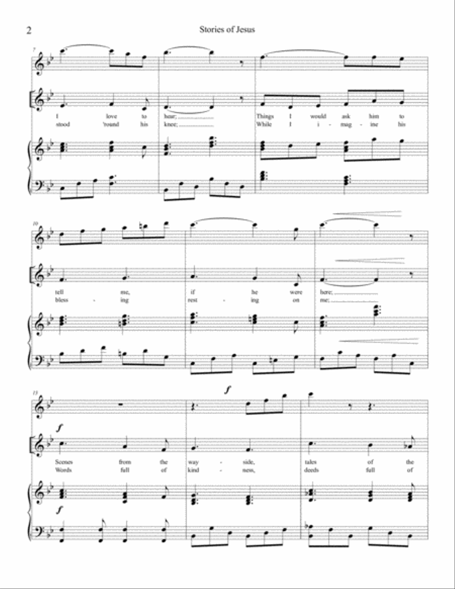 Stories of Jesus Unison Choir scores gallery preview page 2