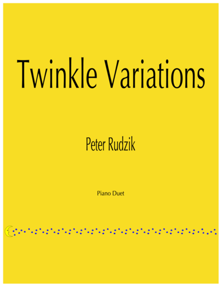 Twinkle Variations Easy Piano scores gallery preview page 1