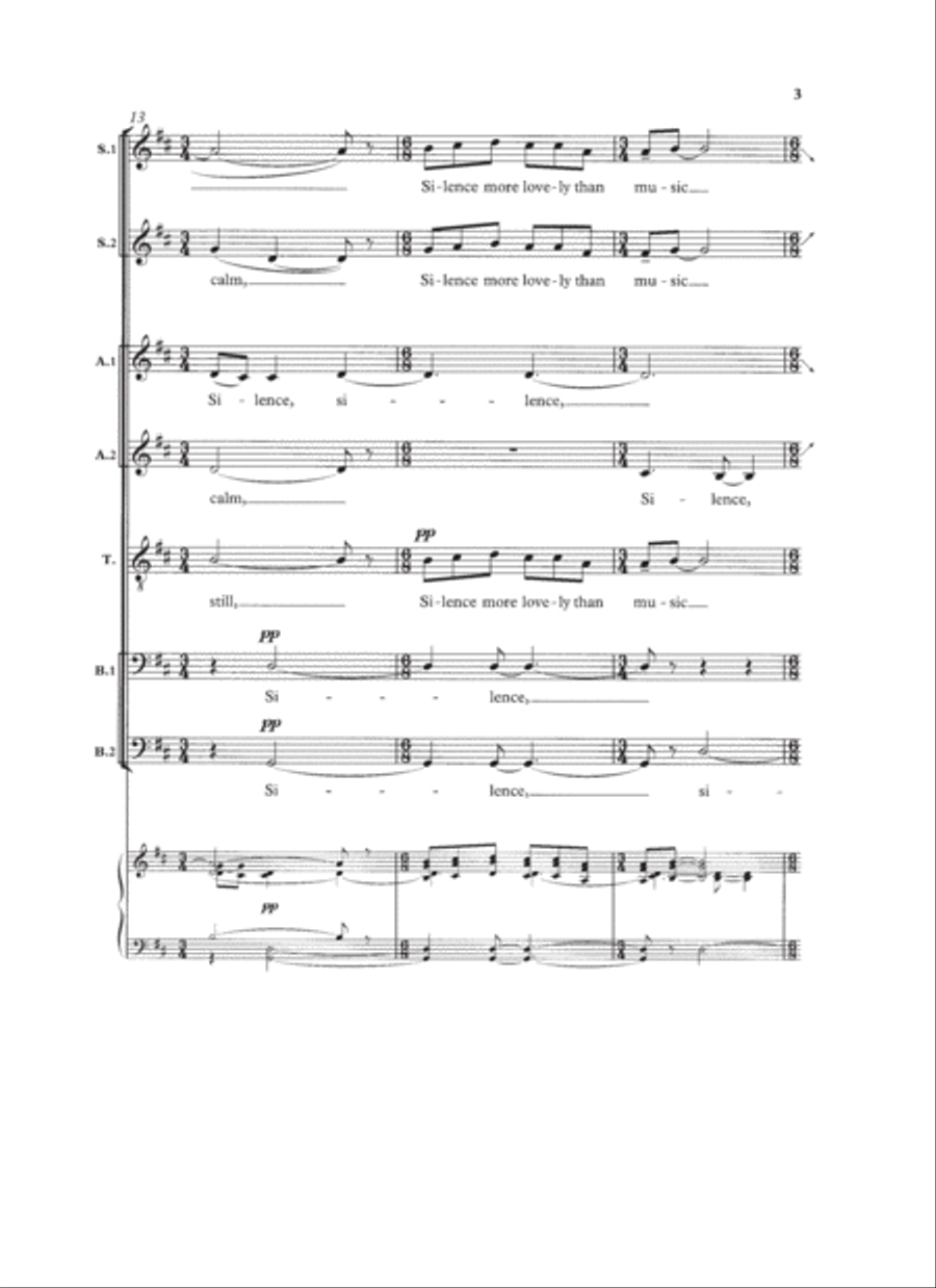 The Shepherd's Carol 4-Part scores gallery preview page 4