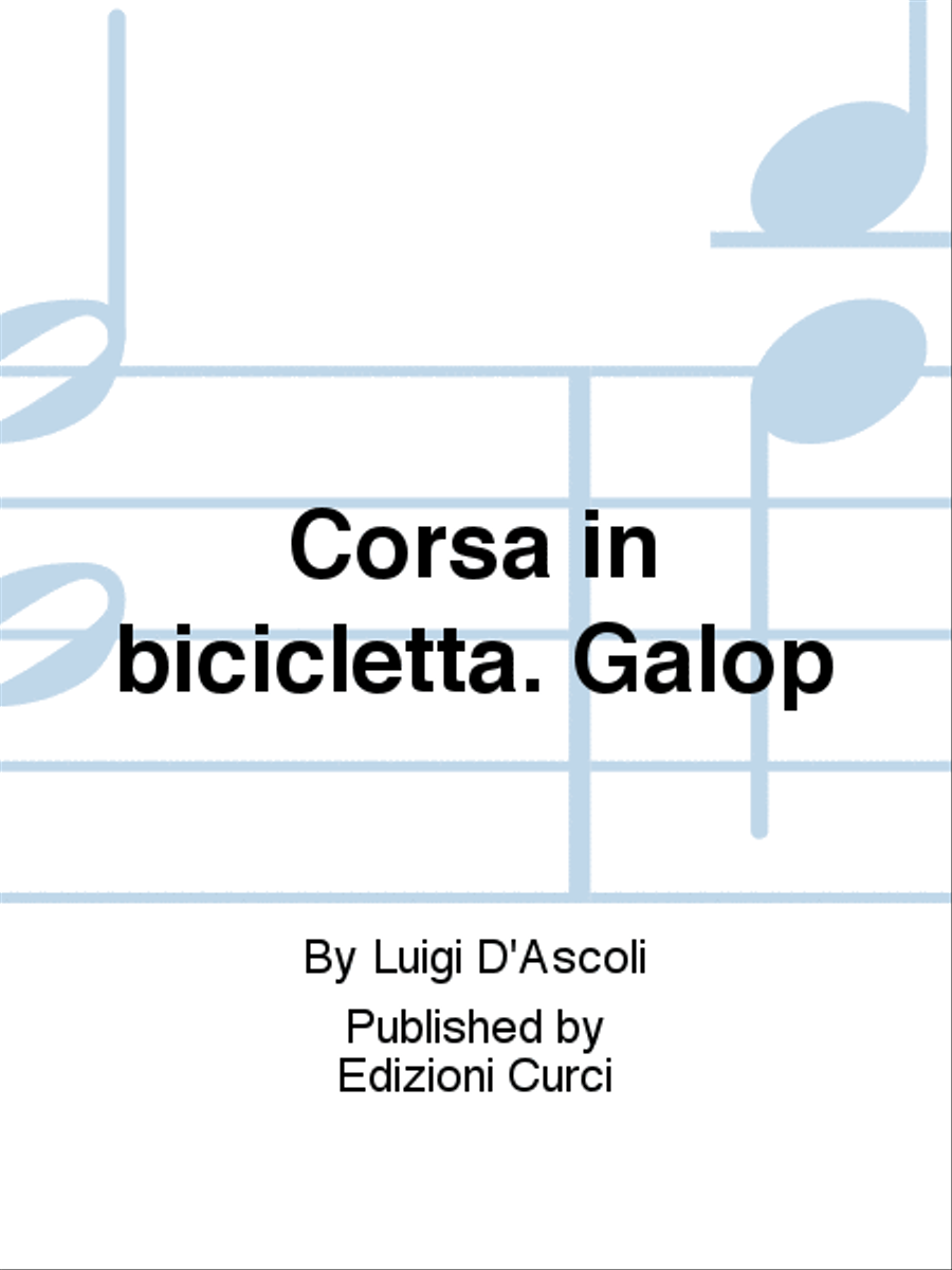 Corsa in bicicletta. Galop