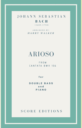 Book cover for Bach - Arioso from Cantata BWV 156 for Double Bass and Piano