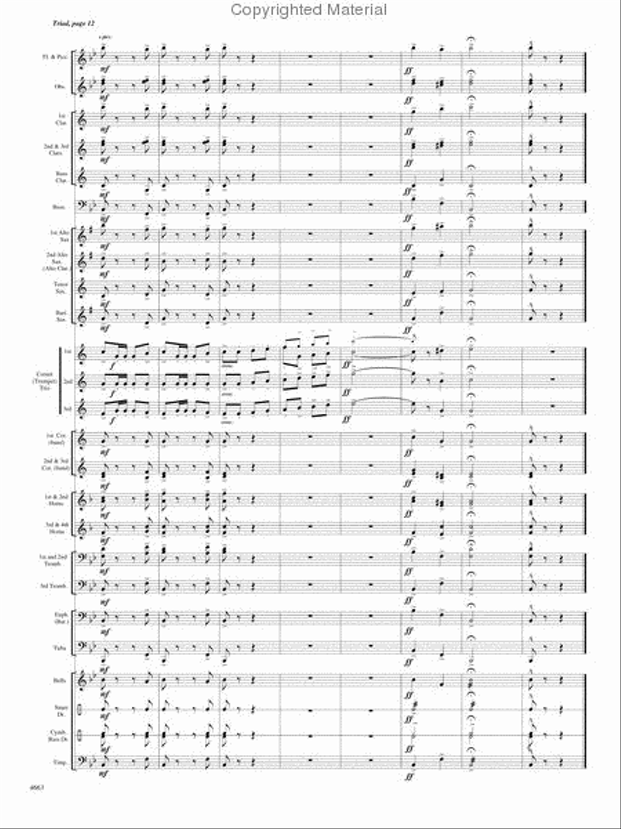 Triad Concert Band scores gallery preview page 12