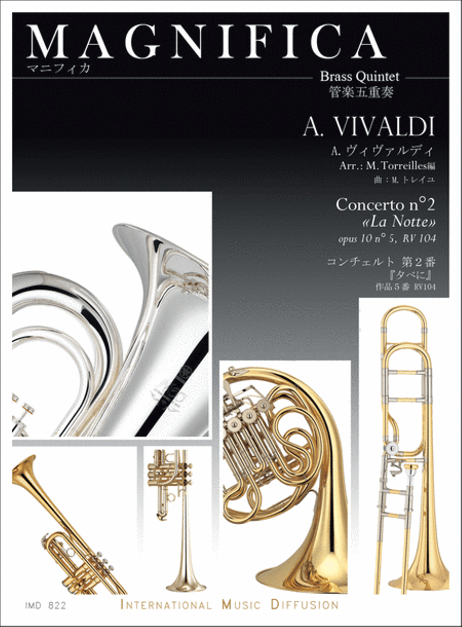 Concerto No. 2 La Notte Brass Quintet scores gallery preview page 1