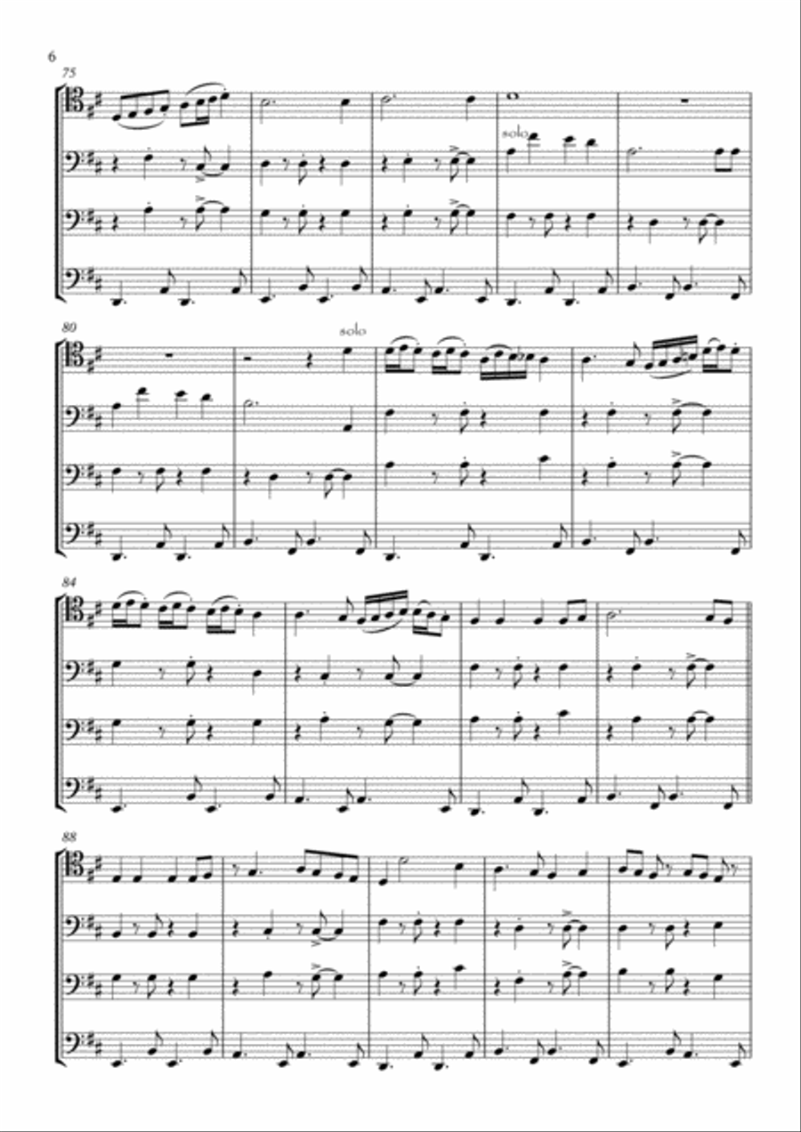 Christmas Suite Christmas Suite Bassoon Quartet scores gallery preview page 6