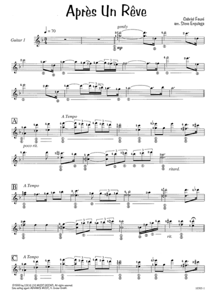 Steve Erquiaga's Arrangements for 2 Guitars -- Après un Rêve