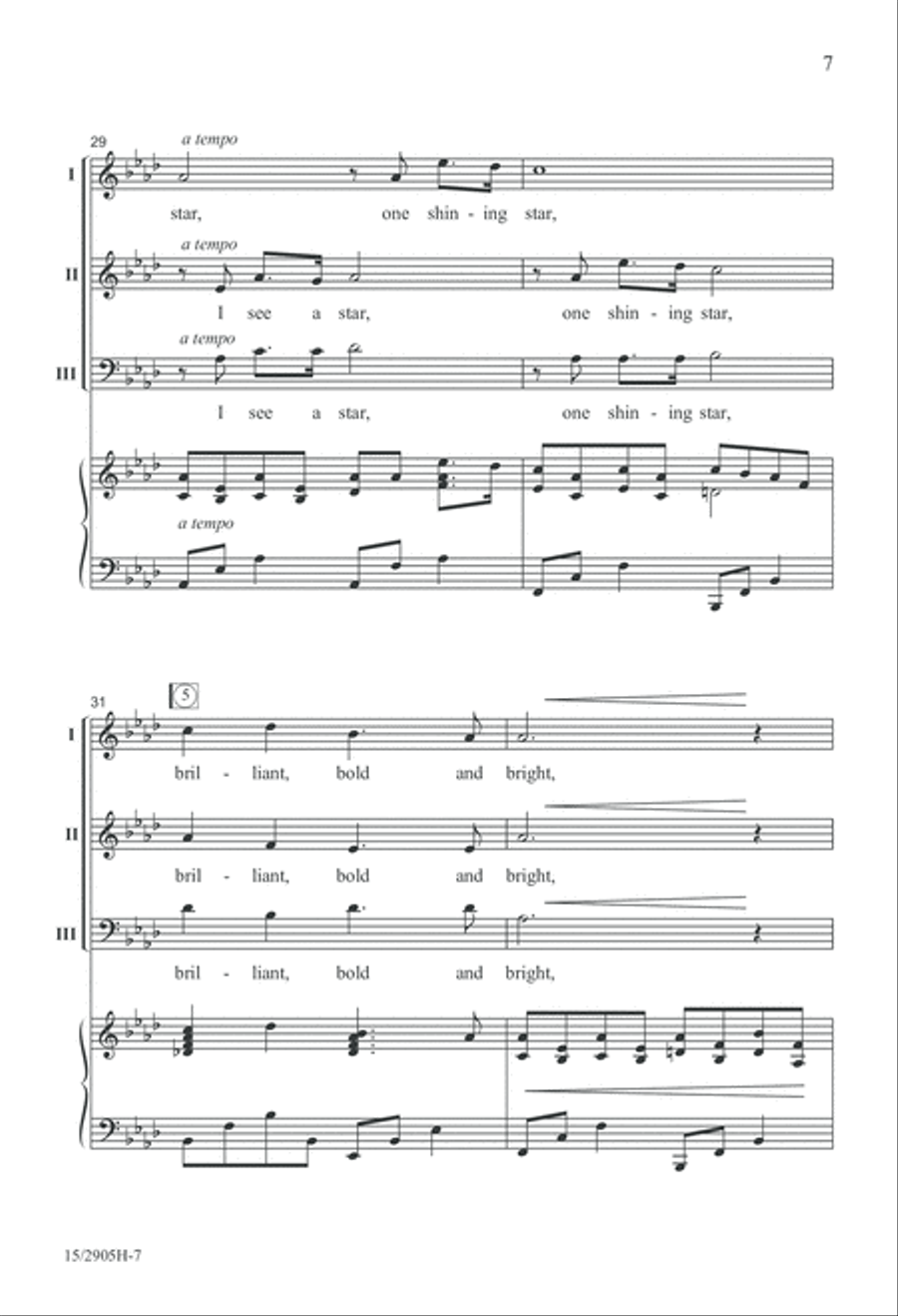 I See a Star 3-Part scores gallery preview page 7