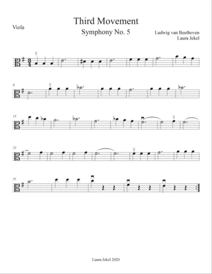 10 Arrangements of Classical Favorites for Beginner String Orchestra String Orchestra scores gallery preview page 5