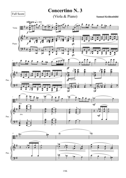 Viola Concertino N. 3