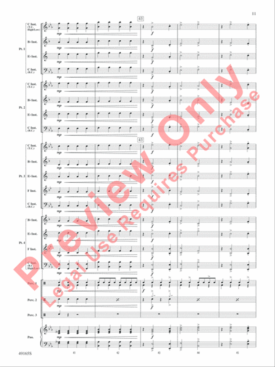 I Got Rhythm I Got Rhythm Concert Band scores gallery preview page 12