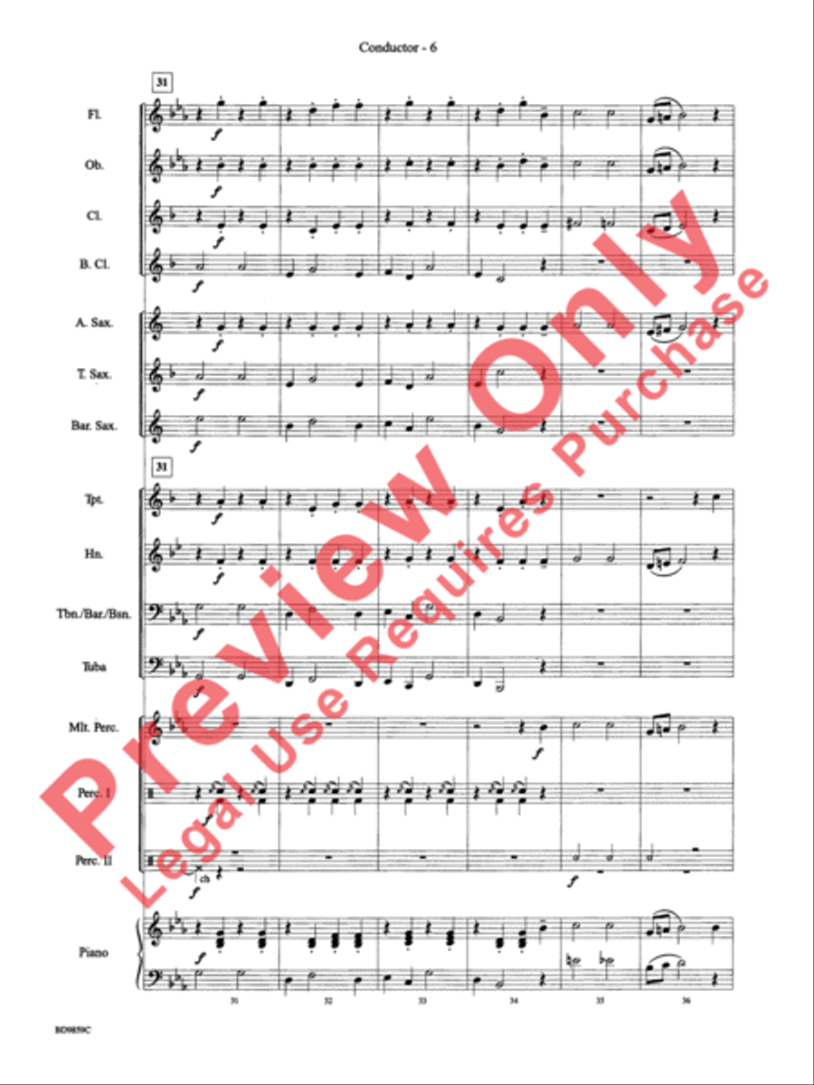 Classic Bits & Pieces (based on Favorite Classic Themes) Concert Band scores gallery preview page 8