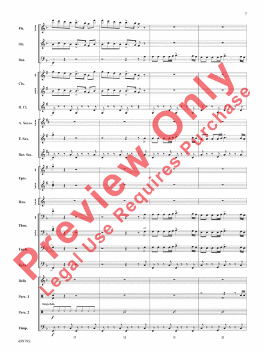 Christmas Is Here! Christmas Is Here! Concert Band scores gallery preview page 8