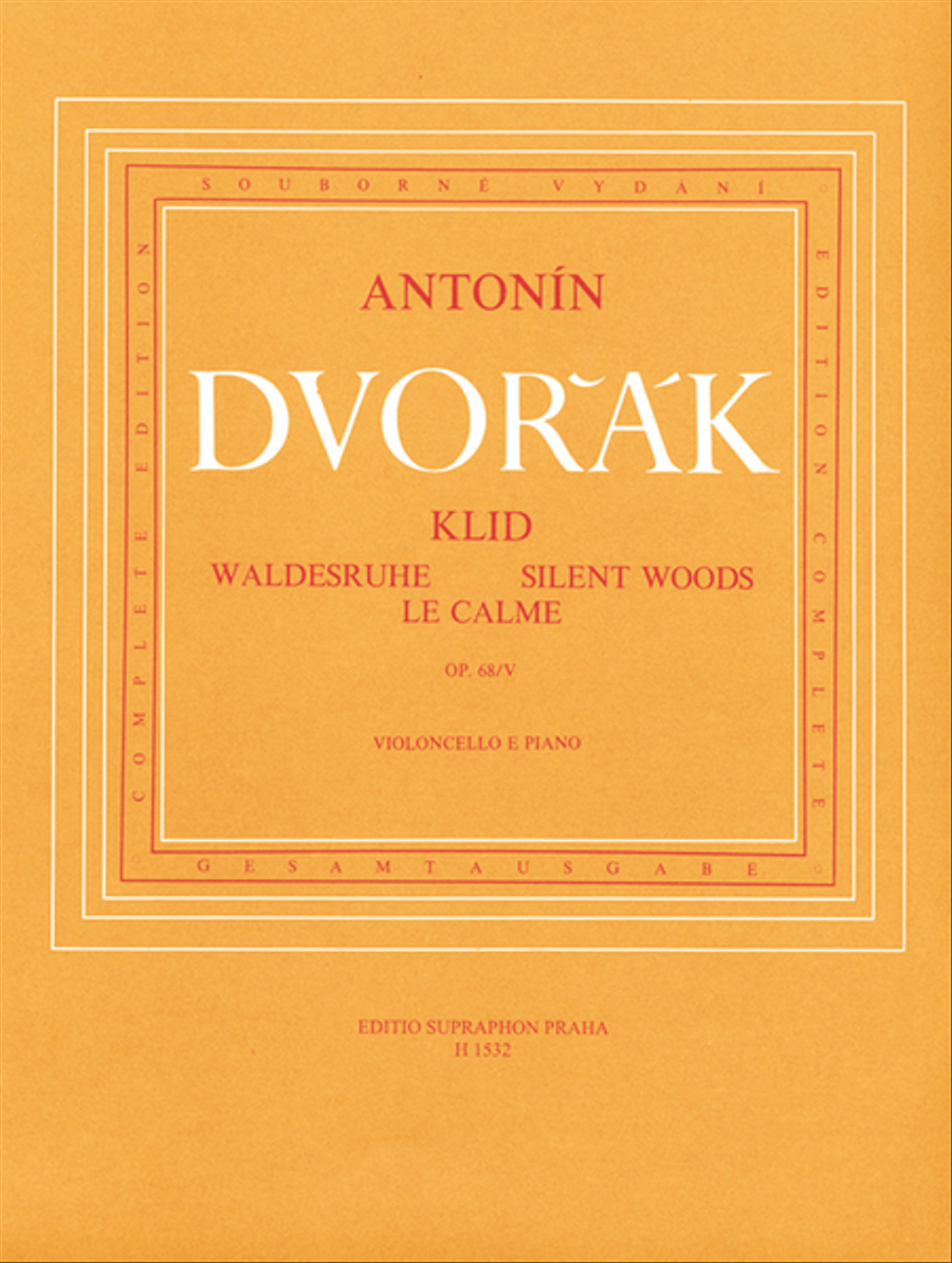 Silent Woods no. 5, op. 68 Piano scores gallery preview page 1