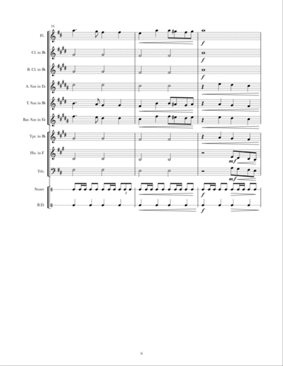 O Canada (version 1) O Canada (version 1) Concert Band scores gallery preview page 6