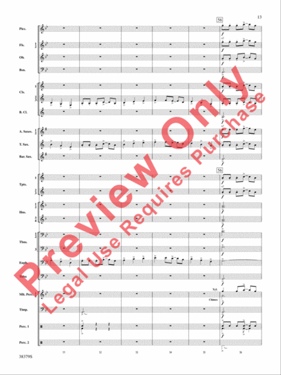 Vision Quest Concert Band scores gallery preview page 14