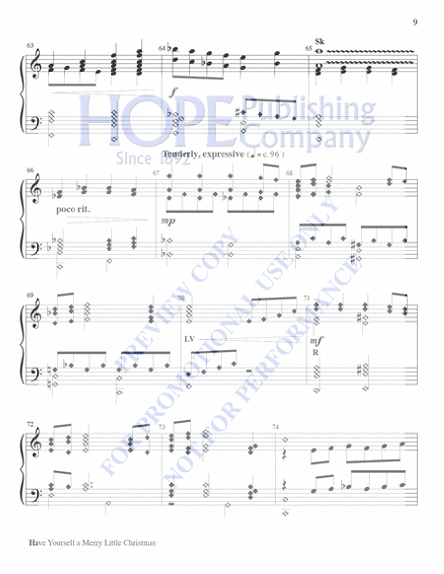 Have Yourself A Merry Little Christmas 5-Octaves scores gallery preview page 8